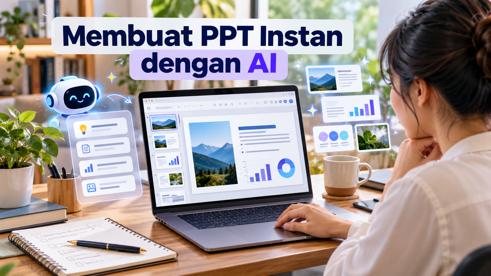 Cara Membuat PPT Instan dengan Bantuan AI, dari Menyiapkan Materi hingga Merapikan Slide