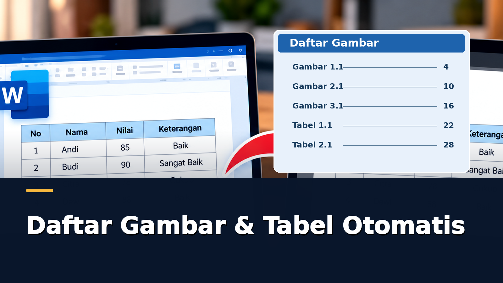 Cara Membuat Daftar Gambar dan Daftar Tabel Otomatis di Microsoft Word