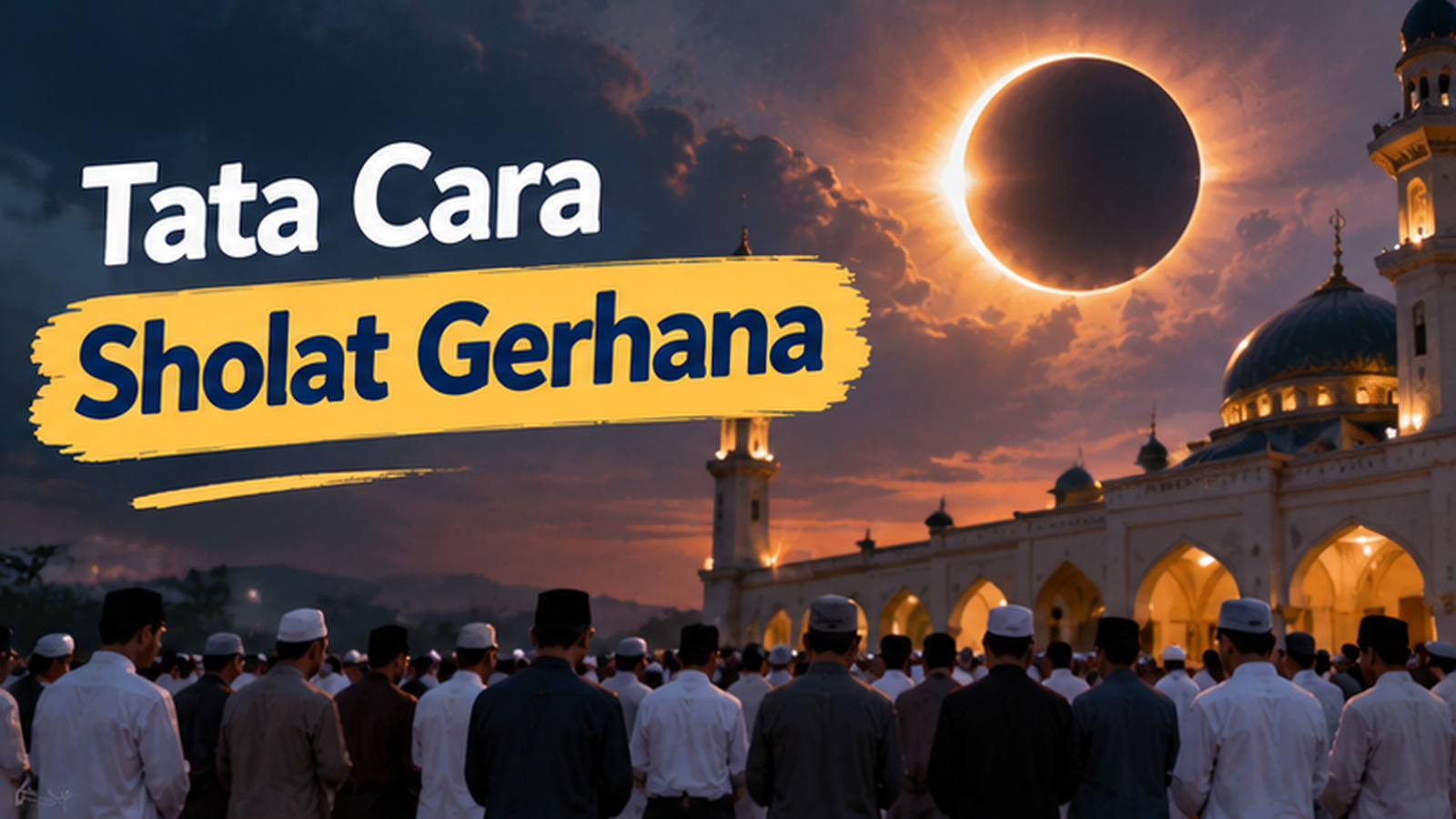 Tata Cara Sholat Gerhana, Lengkap dengan Urutan Rakaat dan Perbedaannya dari Sholat Biasa