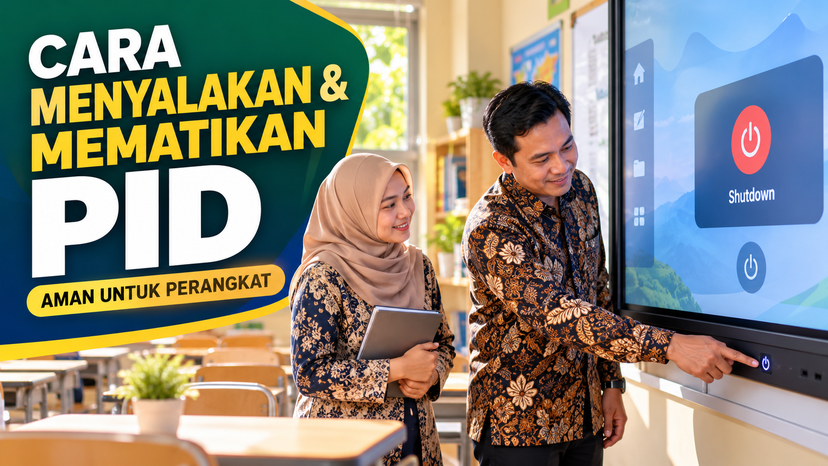 Cara Menyalakan dan Mematikan PID yang Benar agar Papan Interaktif Digital Tetap Awet