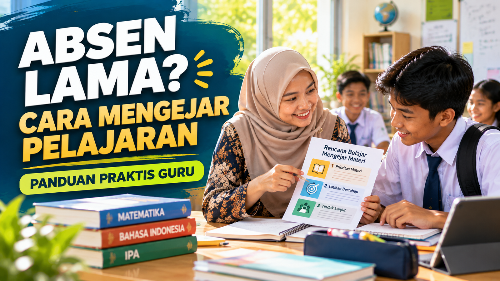 Siswa Lama Tidak Hadir dan Tertinggal Pelajaran? Ini Cara Guru Membantu Mengejar Materi