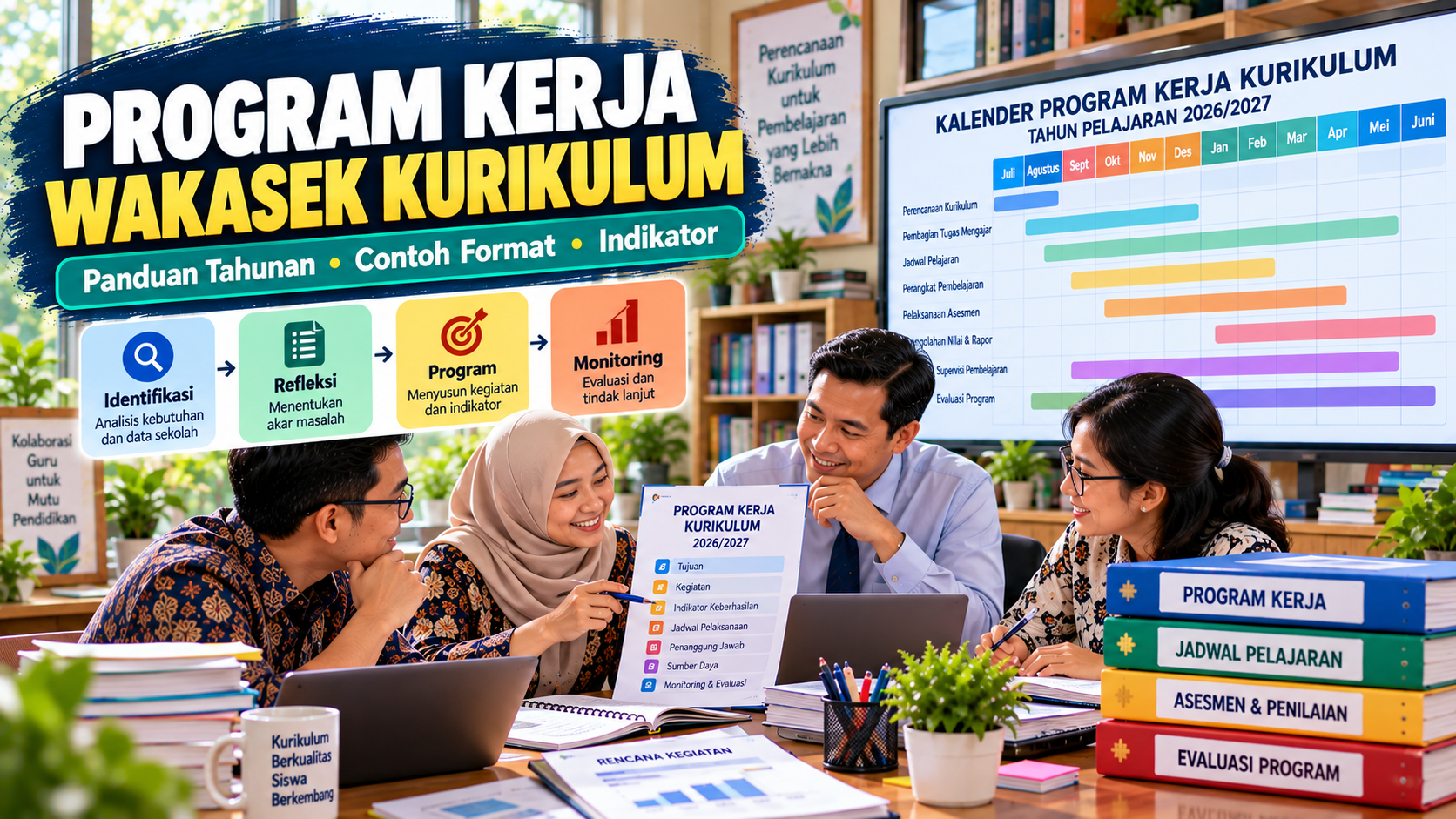 Cara Menyusun Program Kerja Wakasek Kurikulum untuk Satu Tahun Pelajaran, Lengkap dengan Contoh Format