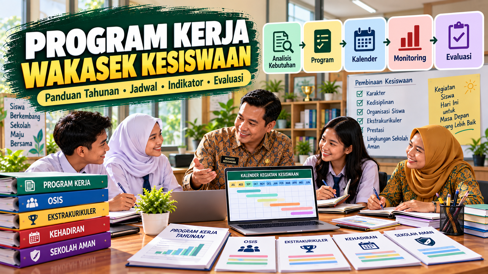 Cara Menyusun Program Kerja Wakasek Kesiswaan Tahunan, Lengkap dengan Contoh Format dan Kalender Kegiatan