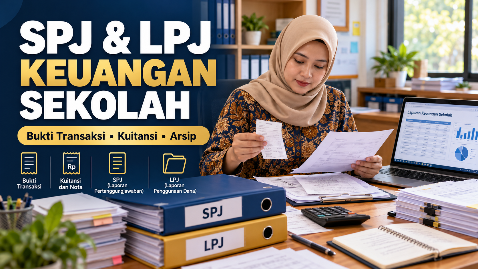 Panduan SPJ dan LPJ Keuangan Sekolah 2026: Bukti Transaksi, Nota, Kuitansi, dan Contoh Format
