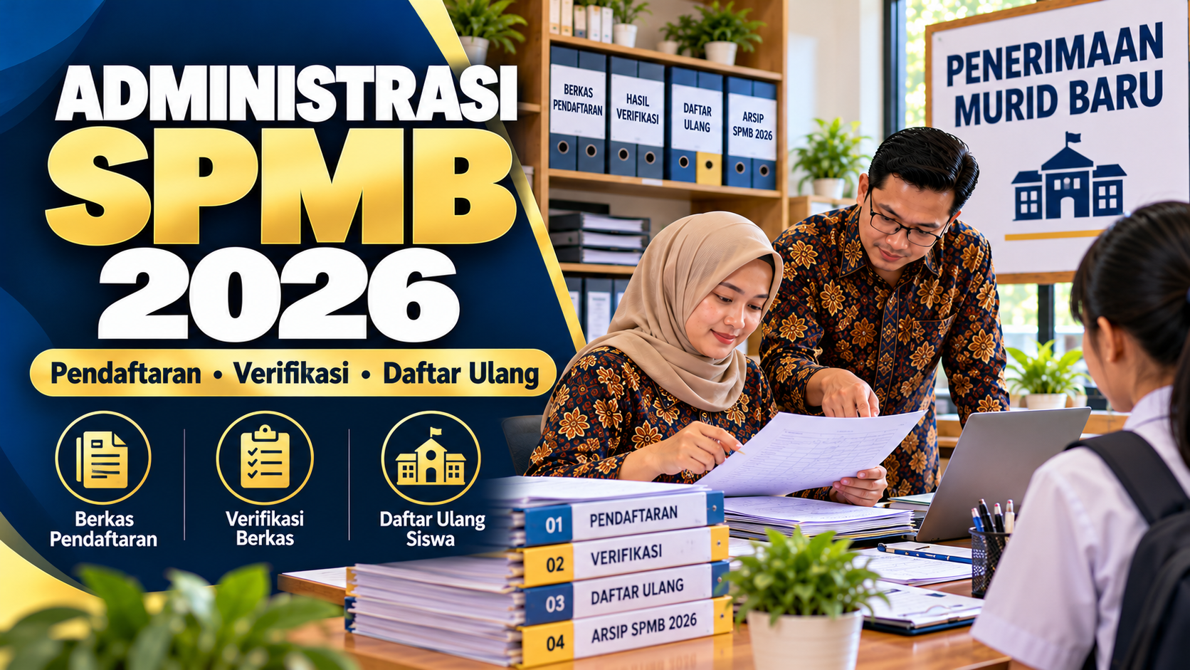 Panduan Administrasi Penerimaan Murid Baru 2026: Berkas, Buku Register, Verifikasi, dan SOP SPMB