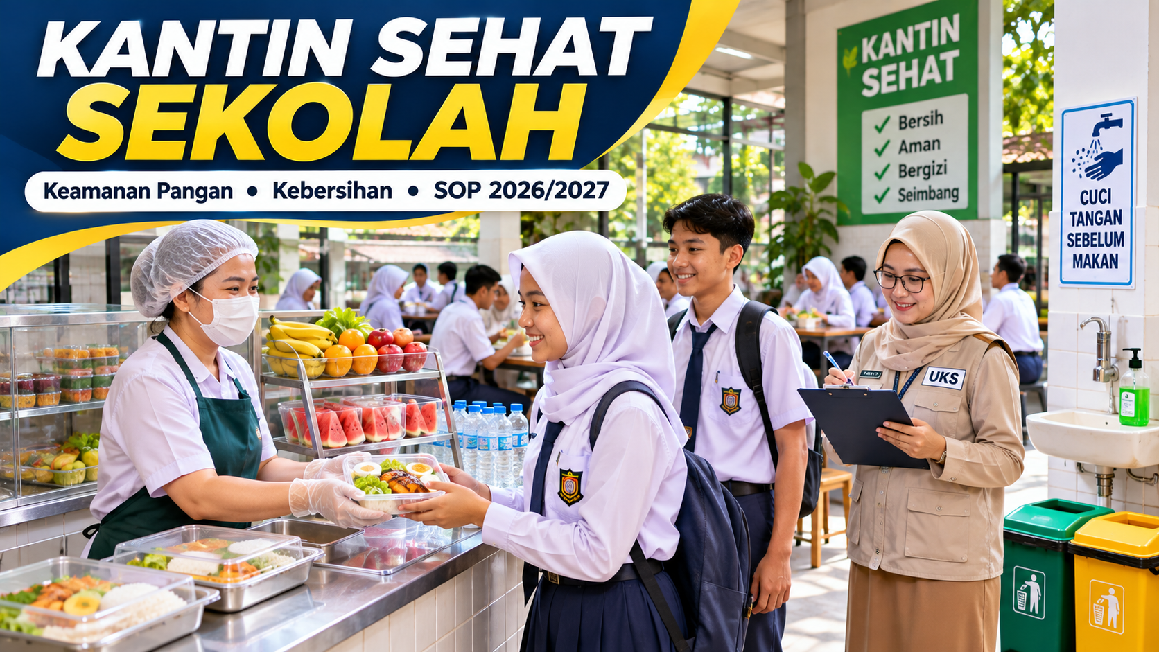 Panduan Kantin Sehat Sekolah 2026/2027: Standar Kebersihan, Keamanan Pangan, SOP, dan Contoh Format